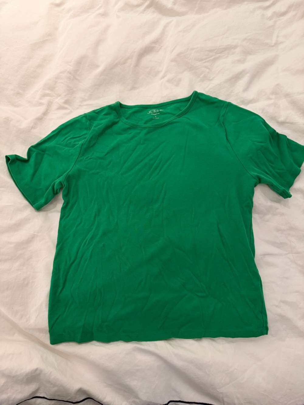 J. Crew Bright Green Short Sleeve Crew Tee